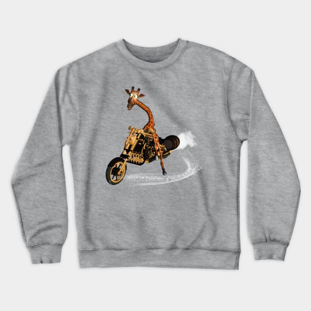 Funny giraffe Crewneck Sweatshirt by Nicky2342